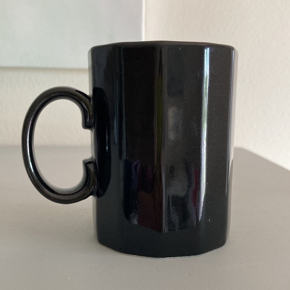 Otagiri Japan Vintage Cardinal Coffee Tea Mug Black Red Metallic Gold Detail - Picture 6 of 9